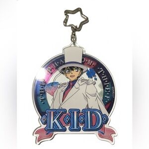 Detective Conan Character kid the phantom  Keychain with White and Blue Design